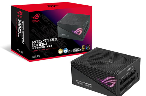 华硕 ROG Strix Gold Aura PSU 提供高达 1200W 的功率来满足您耗电的 GPU