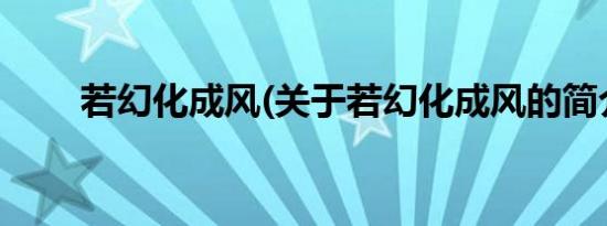 若幻化成风(关于若幻化成风的简介)