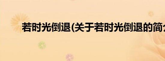 若时光倒退(关于若时光倒退的简介)