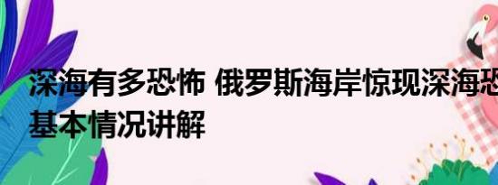 深海有多恐怖 俄罗斯海岸惊现深海恐怖怪鱼 基本情况讲解