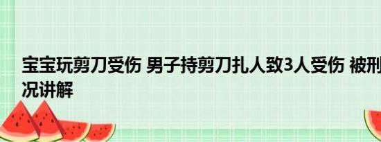 宝宝玩剪刀受伤 男子持剪刀扎人致3人受伤 被刑拘 基本情况讲解