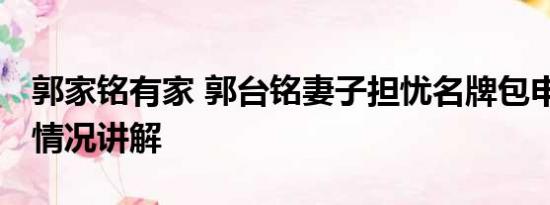 郭家铭有家 郭台铭妻子担忧名牌包申报 基本情况讲解