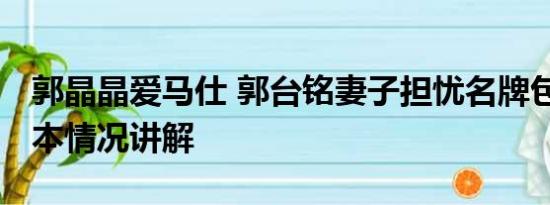 郭晶晶爱马仕 郭台铭妻子担忧名牌包申报 基本情况讲解