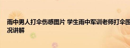 雨中男人打伞伤感图片 学生雨中军训老师打伞围观 基本情况讲解