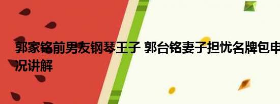 郭家铭前男友钢琴王子 郭台铭妻子担忧名牌包申报 基本情况讲解