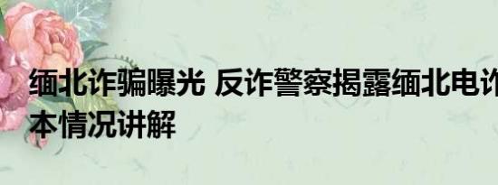 缅北诈骗曝光 反诈警察揭露缅北电诈真相 基本情况讲解