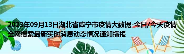 2023年09月13日湖北省咸宁市疫情大数据