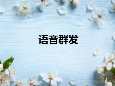 语音群发