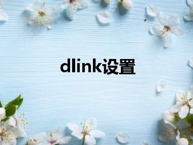 dlink设置