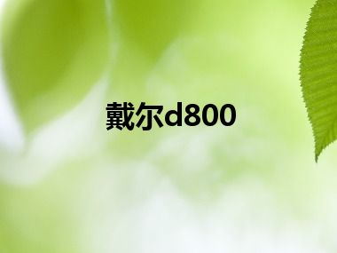 戴尔d800