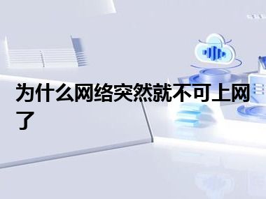 为什么网络突然就不可上网了