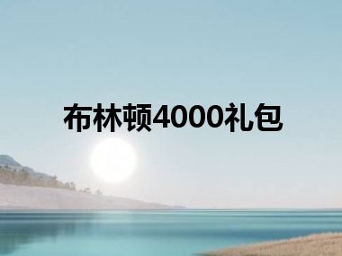 布林顿4000礼包