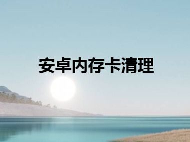 安卓内存卡清理