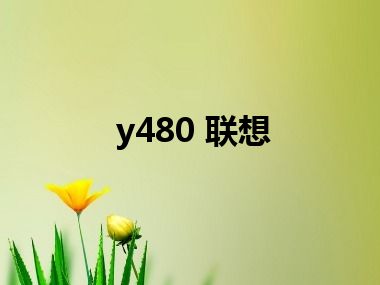 y480 联想