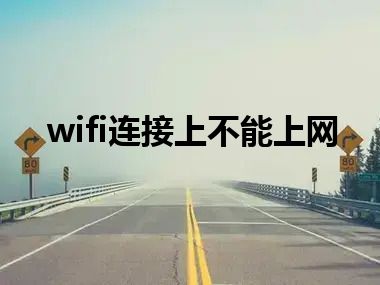 wifi连接上不能上网