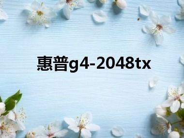 惠普g4-2048tx
