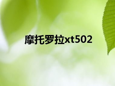 摩托罗拉xt502